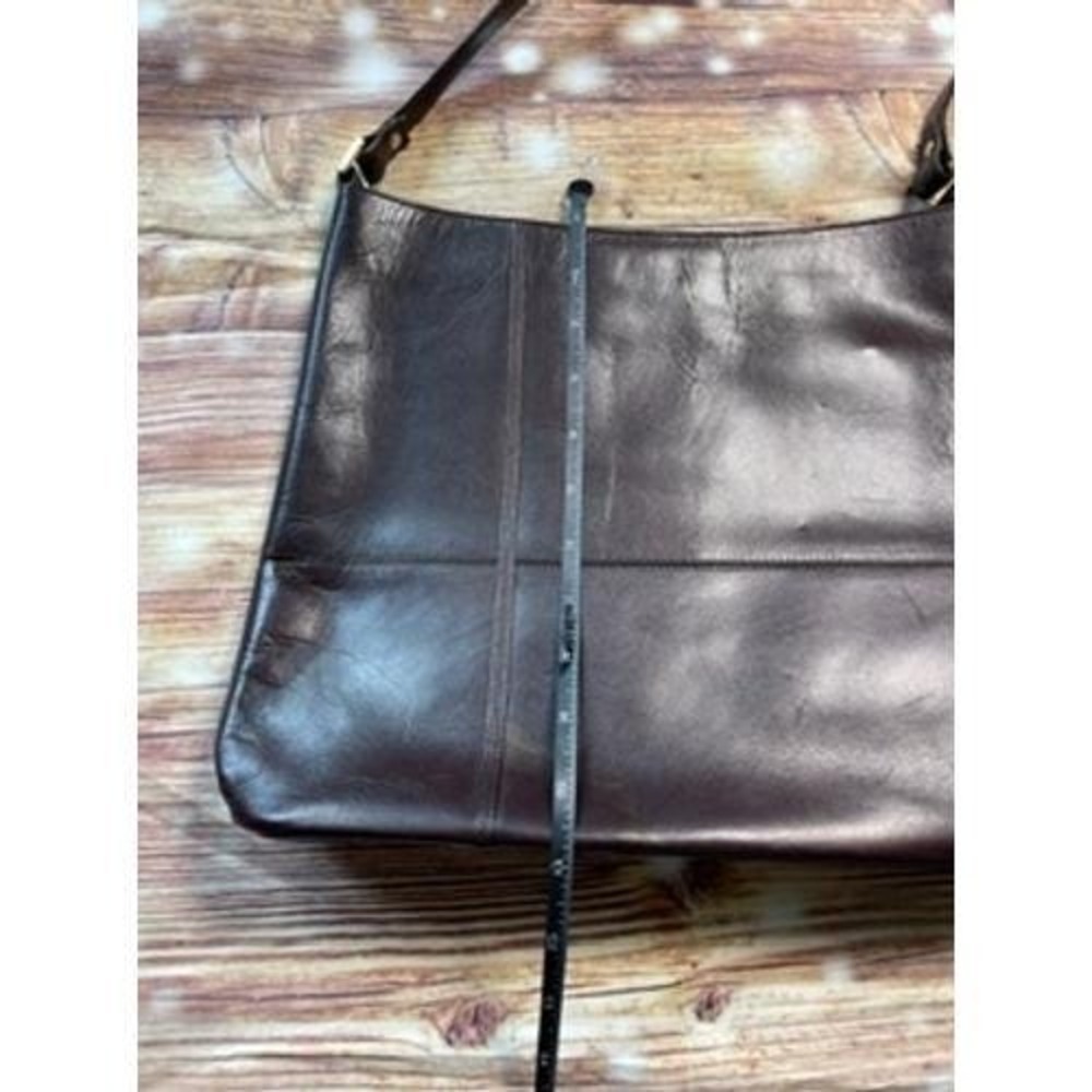 Etienne Aigner Genuine Leather Oxblood Burgundy Shoulder Bag Vintage Panel Hobo - Picture 3 of 7